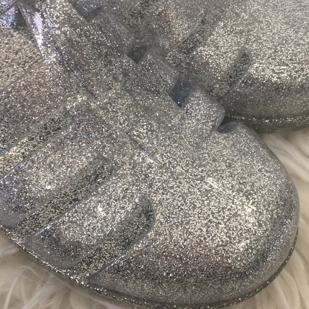 Silver glitter jelly sandal - Picture 8 of 8